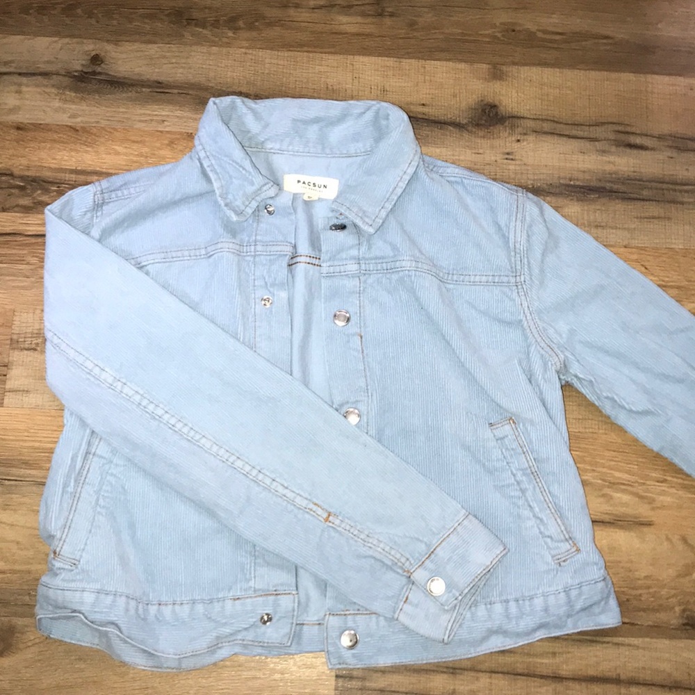 PacSun baby blue corduroy jacket